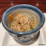 Toono Monogatari - 胡瓜と人参と茎若芽の中華サラダ