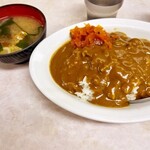 立喰そば吾妻屋 - ビーフカレー(味噌汁付き)