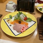 Hoteru Shikanoyu Hanamomiji - 洋皿：スモークサーモン／ローストポーク／添生野菜