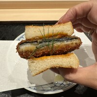 神楽坂 濱千 - うなカツサンド