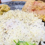 薩摩製麺所 - 厚切りベーコン天とチーズ釜たまうどん