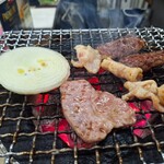 板門店 - 焼き光景①