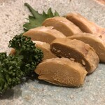 鳥やき串英 - いか肝の沖漬　495円