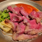 食堂ペスカ - ローストビーフすき焼き風
