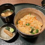 Shubou Kousaten Tsukiji Kurosu Pointo - 桜えび土鍋炊込みご飯