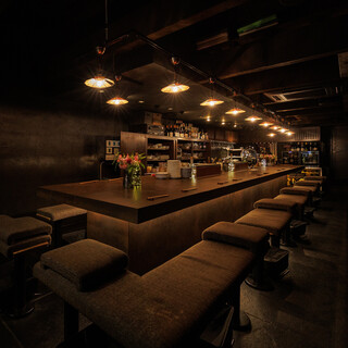 ライブ感のあるカウンター席