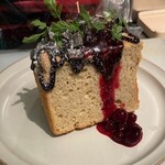 Chocolate and mixed berry chiffon sandwich