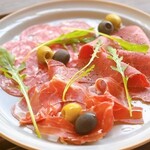 Assortment of Prosciutto, salami and pastrum