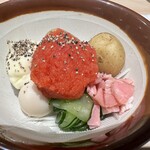 博多の名物料理 喜水丸 - めんたいポテサラ