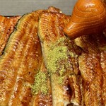 いづもや - 山椒を振り掛け