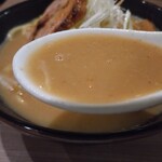 244444006 - とろみのある味噌スープ。