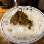 田中商店 - ご飯と高菜
