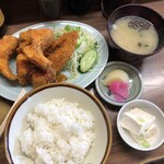 さすけ食堂 - フライ定食1400円