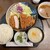 とんかつ 和栗 - 料理写真:上ロースカツ定食ご飯大盛