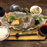 天食 かまど - 海老天そばランチ　1210円