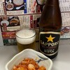 Sobadokoro Sarashina - ビール＋お通し