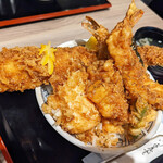 日本橋 天丼 金子半之助 - 江戸前天丼アップ