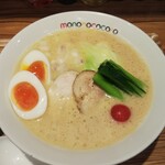 らぁめん もののこころ 新鎌ヶ谷 - 醤油白湯らぁめん(味玉トッピング)