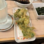 立呑み 魚勝 - 菜の花天ぷら