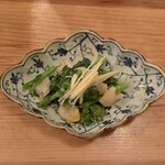 IGOR COSY - 菜の花と帆立のぬた和え ¥690
