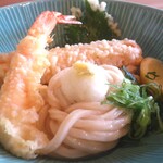 Kamakuraoudontamausagi - 本日限定‼ 海老と鯛ちく天のぶっかけうどんアップ