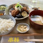 酒処 小林 - 若鶏とナスの柚子おろし煮