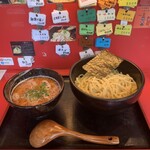 麺処 次男房 - 大盛りの辛口つけ麺('24/04/28)