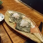 浅草 ひら山 - 白海老磯辺揚げ