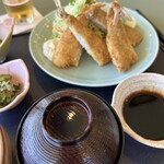 泉パークタウンゴルフ倶楽部 レストラン - おかえりなさい　久々のアジフライ定食