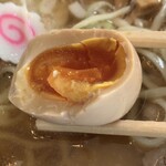 鉄板酒場 食炒音 - しっかり味の付いたいい感じの黄身のたまご！