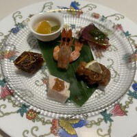 礼華　青鸞居 - 前菜の盛り合わせ6種