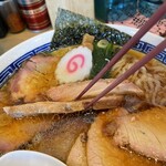 白河手打中華そば 大志 - 小ぶりだけど厚みのあるカブリチャーシュー！