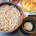 信州蕎麦の草笛 - くるみ蕎麦＋かき揚げ