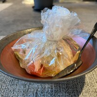 鉄板焼 MACACA - 黒トリュフ香る海鮮TSUTSUMI焼き