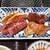 牛兵衛 - 料理写真:ミックス焼肉ランチ(キムチ、サラダ、ライス、スープ)牛ハラミ、国産牛、豚、鶏もも1738円