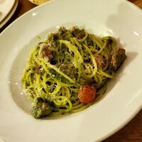 表参道バンブー - スパゲッティ自家製サルシッチャジェノベーゼ
