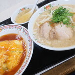 餃子の王将 - 餃子の王将ラーメン＆天津飯（甘酢）