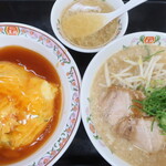 餃子の王将 - 餃子の王将ラーメン＆天津飯（甘酢）