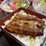 鰻福亭 - 鰻そばセットの鰻