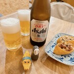 Inariya - まずは瓶ビールといなり寿司で(*ﾟ▽ﾟ)ﾉ
                        いなり寿司は、セルフで取るシステムでした