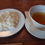 kafeandodaininguhanamukou - ライス スープ