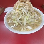 ラーメン二郎 - 夜のど乳化スープ