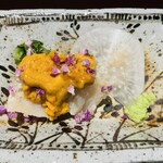 馳走 啐啄一十  - 【写真⑤】平貝(愛媛県今治市)と紫雲丹(愛媛県今治市)