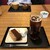 ZAZAO - その他写真:アイスコーヒーと本日のケーキ（生チョコタルト)