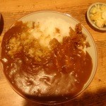 あしま園 - カレーライス（食べかけで見苦しい写真ですいません）…650円