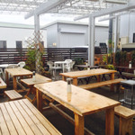 大益 - 手前の席です^_^シートで囲い、ストーブをつけるとそれほど寒くありません。