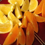 伊都菜彩 - レモン色のが「はるか」、オレンジ色のが「天草」