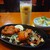 エベレストキッチン - その他写真:チキンティッカ、セットのサラダ、ドリンク