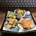 たまや 吉祥寺 - 前菜３種（アップ）