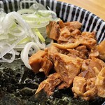 Chuuka Soba Mizukawa - C定食(こま切れチャーシュー丼)¥200内　美味い。